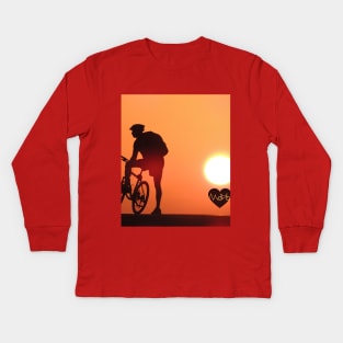 mountain bike Kids Long Sleeve T-Shirt